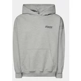 2005 Jopa Unisex Basic Hoodie Siva Relaxed Fit