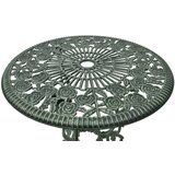 Bistro 3-dijelni bistro set od lijevanog aluminija zeleni | shoptok.hr