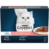 MULTI pakiranje - Gourmet Perle 8 x 85 g - Govedina, piščanec, zajec & losos | shoptok.hr