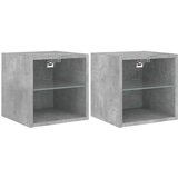  Zidni TV ormarići LED 2 kom boja betona 30 x 28,5 x 30 cm | Eponuda.com