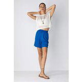 Defacto Paperbag Waist Wide Leg Linen Blended Shorts Cene