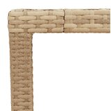  Vrtni stol bež 150 x 90 x 75 cm od poliratana i bagremovog drva | shoptok.hr