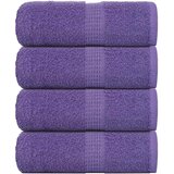 vidaXL Ručnici za goste FROGN 4 kom. ljubičasti 30x50 cm 360 g/m² - Ljubičasta 30 x 50 cm 4 | shoptok.hr