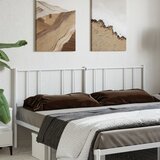 vidaXL Kovinsko vzglavje belo 193 cm Cene