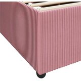  Posteljni okvir z vzmetnico z vzmetnico Roza 120 x 200 cm Žamet, (5000069887) | Shoptok.si