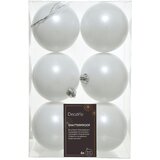 Dekordom Novogodišnji set kugli za jelku 6pcs 8cm 022064 - Winter white - KMG Dekordom Novogodišnji set kugli za jelku 6pcs 8cm 022064 - Winter white - KMG Slike