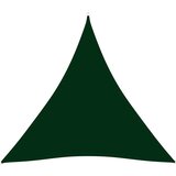 vidaXL Senčno jadro oksford blago trikotno 5x5x5 m temno zeleno, (20965152) | Shoptok.si