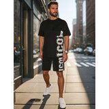 DStreet Komplet męski z nadrukiem czarny | Shoptok.si