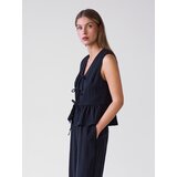 Reserved Prsluk od mješavine liocela - crno | shoptok.hr
