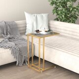 vidaXL Računalniška stranska mizica črna 50x35x65 cm kaljeno steklo Cene