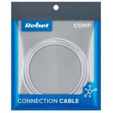 Rebel USB kabel A M. - B mikro M., tekstilni oplet, bele barve, 1m, (20811657) Slike