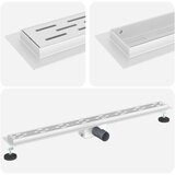  Odvod za tuš s dizajnom linije Srebrno 90 cm | shoptok.hr