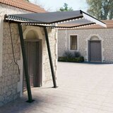  Automatska tenda sa senzorom LED 3 x 2 5 m plavo-bijela | shoptok.hr