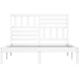  Okvir za krevet od masivne borovine bijeli 160 x 200 cm | shoptok.hr