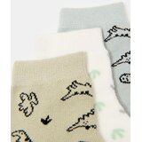 Sinsay Čarape s pamukom i motivom dinosaura 3 pack | shoptok.hr