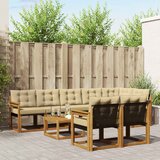  Set vanjskih sofa 9 kom. Prirodna i bež | shoptok.hr