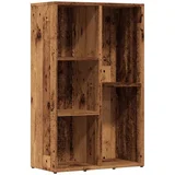 vidaXL Knjižna omara starinski les 50x25x80 cm inženirski les, (22009137)