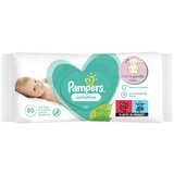 Pampers 1007000451 vlažilni robčki Sensitive, 80 kos Cene