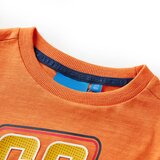  Dječja majica s dugim rukavima tamnonarančasta 128 | shoptok.hr