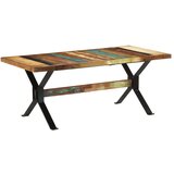  Blagovaonski stol 180 x 90 x 73 cm od masivnog obnovljenog drva | shoptok.hr