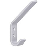 SIRO Garderobna kljuka (Do x Š x V: 118 x 19 x 78 mm, Število kaveljčkov: 1 kos, Srebrna, Aluminij) | Shoptok.si