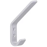garderobna kuka (d x š x v: 118 x 19 x 78 mm, broj kuka: 1 kom., srebrno, aluminij)