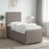 Boxspring krevet s madracem Sivosmeđa 100 x 200 cm Tkanina - Sivosmeđa 100 x 200 cm Dizajn linija | shoptok.hr