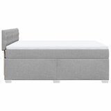  Krevet box spring s madracem svjetlosivi 140x200 cm od tkanine | shoptok.hr