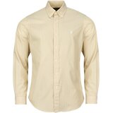 Polo Ralph Lauren Srajce z dolgimi rokavi CHEMISE AJUSTEE CUSTOM FIT EN POPELINE RAYEE Bež Cene