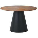  Stol ANGEL - MDF + prirodni furnir - hrast/crni | shoptok.hr