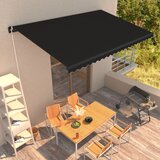 Maison Chic Ročno zložljiva tenda - Senčniki 450x300 cm antracitna, (22041240) | Shoptok.si