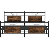  Metalni okvir kreveta bez madraca boja hrasta 183x213 cm | shoptok.hr