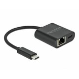 Delock pretvornik usb 3.2 tip-c - mrežni utp giga 10/100/1000 + 1x usb tip-c 66644 Cene