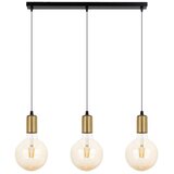  Luster na sajli MIROS 3xE27/60W/230V crna/zlatna | Eponuda.com