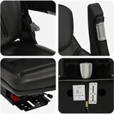  Sjedalo traktora sa suspenzijom Crna 60 x 58 x 72 cm | Eponuda.com
