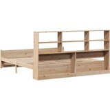  Knjižna postelja brez vzmetnice 200x200 cm trdna borovina | Shoptok.si