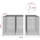  Gabion s žicom debljine 3 5 mm i mrežom 5x5 cm 1100x100x150 cm - 100 cm 150 cm 1100 cm | shoptok.hr