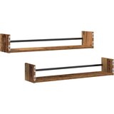  Polica na zidu Zidne 2 pcs Staro drvo 80 x 16 x 14 cm | Eponuda.com