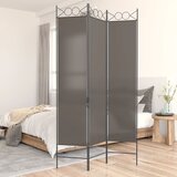 Sobna pregrada s 3 panela antracit 120 x 200 cm od tkanine | shoptok.hr