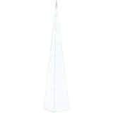vidaXL Akrilni ukrasni stožac s LED svjetlima hladni bijeli 120 cm | shoptok.hr