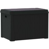  Škatla za shranjevanje z blazino antracitna 125 L PP | Shoptok.si
