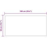  LED kupaonsko ogledalo s ogledalom *Transparent*an 100 x 50 cm | shoptok.hr