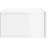  Zidni noćni ormarići 2 kom visoki sjaj bijeli 35x35x20 cm | shoptok.hr
