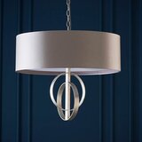  Endon 95216 - Luster na lancu 3xE27/10W/230V prečnik 60 cm siva | Eponuda.com