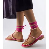 Gemre Pink sandals with pearls Graystone | shoptok.hr