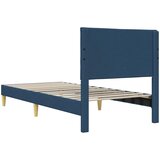  Krevetna konstrukcija s uzglavljem Plava 90 x 190 cm Tkanina | Eponuda.com