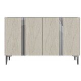 Hanah home Konzola Anka 120 White Travertine Silver | Eponuda.com