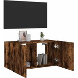  Zidni TV ormarić s LED svjetlima boja hrasta 80x35x41 cm | Eponuda.com