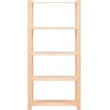  Za pohranu s 5 razina 80x38x170 cm od borovine 250 kg | shoptok.hr