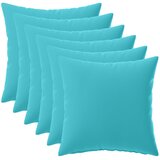  Presvlaka za jastuk 6 pcs HEERLEN Tirkizna 30 x 30 cm Poliester | shoptok.hr
